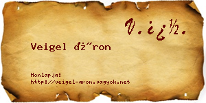 Veigel Áron névjegykártya